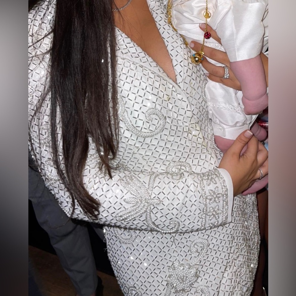 White misguided dress